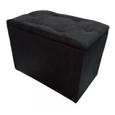 Imagem de Puff Bau Organizador Porta Objetos Decorativo Suede - lsnmix