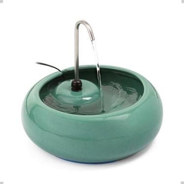 Imagem de Fonte Para Gato Em Cerâmica Bivolt 3,25L RR4Pets Verde