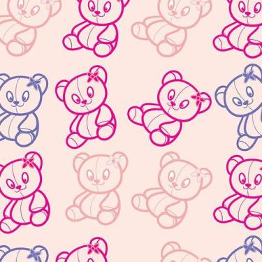 Imagem de Papel de Parede Adesivo Infantil Ursinhos - 032 - Multimpressão