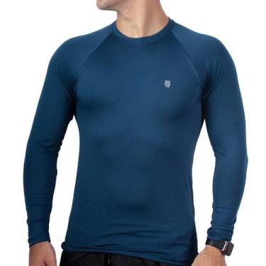 Imagem de Camisa Térmica Masculina UV Segunda Pele Protação Solar 50+ Manga Long