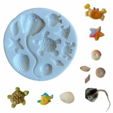 Imagem de Molde Silicone Miniaturas do Fundo do Mar (02) - Elita Brasil