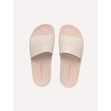 Imagem de Chinelo Calvin Klein Jeans Slide Sustainable Off-White-Masculino