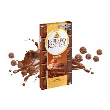 Imagem de Chocolate Ferrero Rocher Ao Leite 90g - Importado