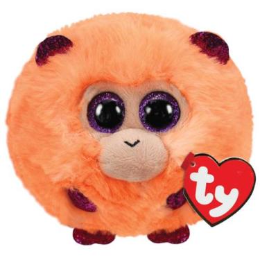 Imagem de Pelúcia Ty Beanie Balls Puff Redonda - Macaco Coconut - Toyng
