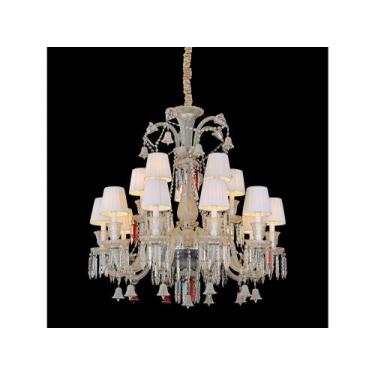 Imagem de Lustre Estilo Baccarat Metal e Crisal Cupulas Formosa - LUXdécor Casa 