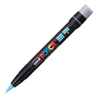 Imagem de Caneta Uni Posca Pcf 350 Azul Claro Uniball