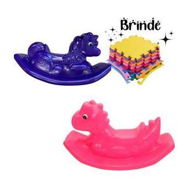Imagem de Kit Gangorra Playground  Unicórnio e Dino com Tatames Grátis - Valenti