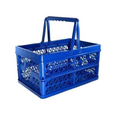 Imagem de Caixa dobravel organizador desmontavel ecologico de carga e compras sa