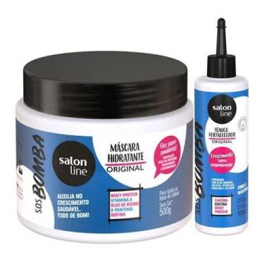 Imagem de Kit Máscara Sos Bomba 500g + Tônico Crescimento Acelerado - Salon Line