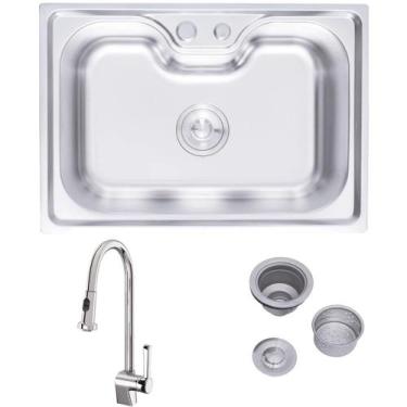 Imagem de Kit Cuba Gourmet E Misturador Monocomando Mangiare - TRAMONTINA