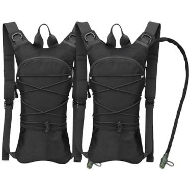 Imagem de Mochila de hidratação tática com bolsa de água de 3L Militray Molle Water Backpack Pacote de hidratação para homens Caminhadas, ciclismo, corrida