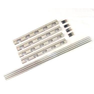 Imagem de Suporte para grelhas e espetos de churrasqueira total inox - Plenitude