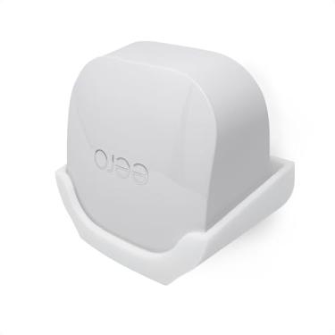 Imagem de Suporte de parede compatível com roteador EERO 6 Plus Mesh WiFi (não compatível com nenhum outro modelo EERO), suporte de suporte fácil de instalar, reduz a interferência e desordem, adesivo e