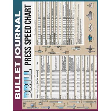 Imagem de Bullet Journal: woodworking drill press speed chart To do List Dot Grid Pages, Habit Tracker, Invest 10 minutes daily to Physical, Mental and ... Track Your Progress, and Achieve Your Goals
