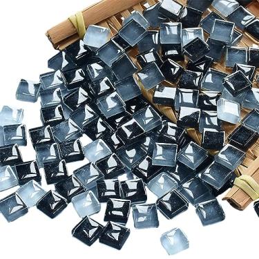 Imagem de Azulejos de mosaico 225 peças/pacote de 200 g de suprimentos de azulejo de mosaico de vidro cristal para decoração de casa, artesanato DIY, pratos, molduras de fotos, vasos de flores – azulejos