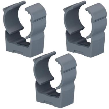 Imagem de 3 Conduletes Abraçadeira Pvc Cinza 3/4 Pol. Tigre Top