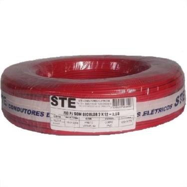Imagem de Fio Som Bicolor Ste 2,50Mm 2X12 Pr 711 - STEEL CABLE