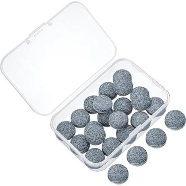 Imagem de 20 peças de pontas de taco de bilhar kit de substituição de pontas de taco de bilhar pontas de taco de bilhar com caixa de armazenamento para tacos de sinuca e acessórios de sinuca (11 mm)
