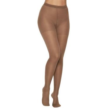 Imagem de Meia Calça Kendall Média Compressão Castanho - GG, Marrom, GG