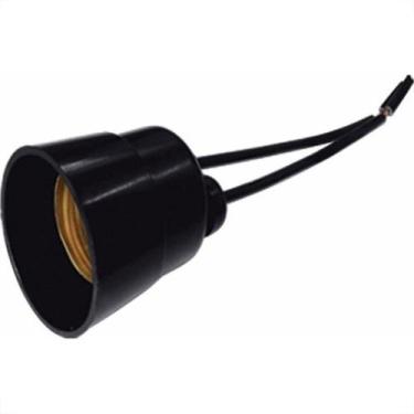 Imagem de Soquete Com Rabicho Nylon Ilumi Preto 2A E/27 16101Pct - Kit C/10