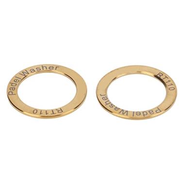 Imagem de Arruelas de Pedal de Bicicleta Estendidas Liga de Titânio Menos Remoção de Ruído de Fricção para Bicicleta de Montanha e Estrada (Ouro)