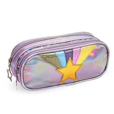 Imagem de Estojo Escolar Infantil Brilhante LILAS