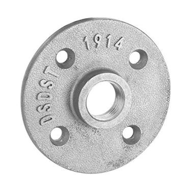 Imagem de 10pcs Flange de Tubo de Ferro Fundido Maleável, Dn15 12in 4hos de Piso Base Os Filtros de Drenagem de Alumínio Liga de Alumínio