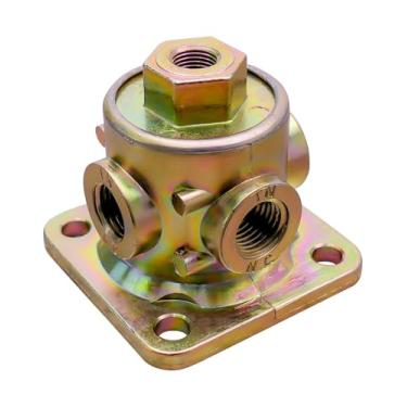 Imagem de Válvula piloto de 3 vias adequada para Haldex 90554615, portas NPT de 1/20.3 cm-1/10.2 cm Válvula piloto de despejo de ar para semi reboque e caminhão