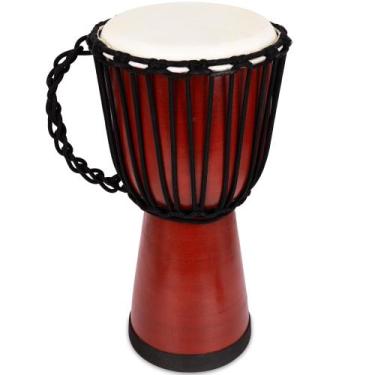 Imagem de Bateria Djembe de Madeira ArtCreativity 40cm - com Baquetas para Crian