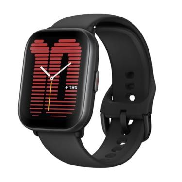 Imagem de Relógio inteligente Amazfit Active 42 mm A2211, GPS, Amazon Alexa integrado, Bluetooth, bateria de 14 dias, mais de 120 modos esportivos, Android e iPhone (preto)
