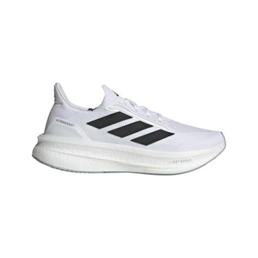 Imagem de adidas Tênis de corrida masculino Ultraboost 5X, Branco/Preto/Prata Halo, 43