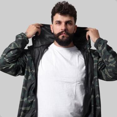 Imagem de Conjunto Corta Vento Impermeável e Calça Tactel Masculina Jaqueta Com 