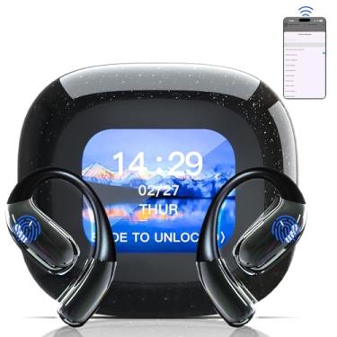 Imagem de Fones de ouvido de tradução em tempo real, tradutor de IA com tela LCD, fones de ouvido de tradução 3 em 1, 144 idiomas, aplicativo iOS e Android, assinatura gratuita de 2 anos, ideal para viagens e