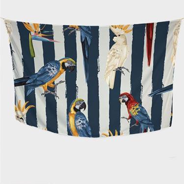 Imagem de Canga/Pareô Sublimado Arara Blue/White 1,00x1,50m - Fera Print - Subli
