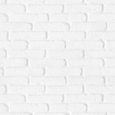 Imagem de Papel De Parede Tijolinho Branco Liso - 3,00x0,50m - Dekal Impressão