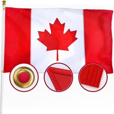 Imagem de Bandeira: XIFAN, Canadá, Canadá, 3 x 5 pés, nylon bordado 210D