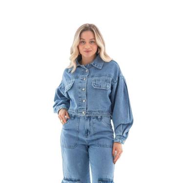Imagem de Jaqueta Jeans Feminina Arauto