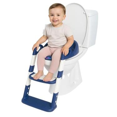 Imagem de Banquinho Infantil de Cócoras EASYPOOP Redutor de Assento com Degrau Antiderrapante Treinamento no Vaso