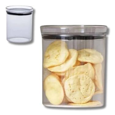 Imagem de Pote Hermético Empilhável Redondo, 1000ml, para Alimentos, Transparente