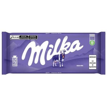 Imagem de Barra de Chocolate Milka ao Leite Alpin 100g