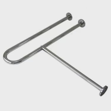 Imagem de Barra de Apoio Fixa para Vaso 80cm em Inox Polido Geris