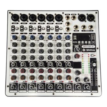 Imagem de Mesa de Som 8 Canais com Interface British 8 - Waldman