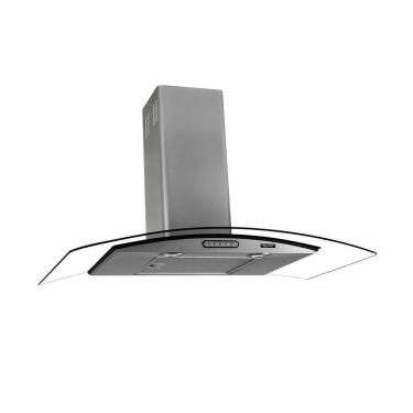 Imagem de Coifa de Parede Vidro Curvo Terim 75 cm - 5 Bocas Inox 110V