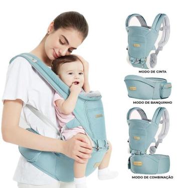 Imagem de Canguru Para Bebê Até 20Kg Azul Celeste - BRASTOY