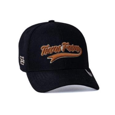 Imagem de BONE TEXAS FARM - TF959 - PRETO/ CARAMELO ÚNICO-Unissex