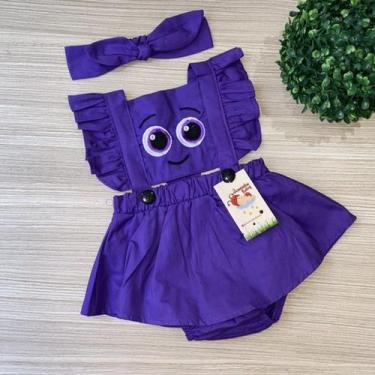 Imagem de Jardineira BoloFofos + faixinha de cabelo - JOANINHA BABY, SAIA, 03M A