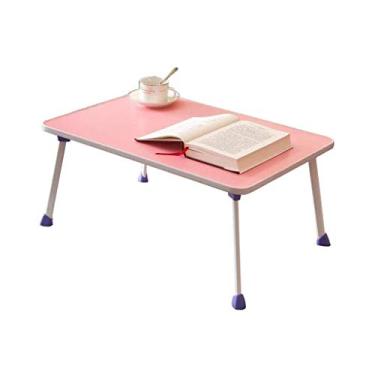 Imagem de Mesa dobrável para laptop, mesa de cama, bandeja para servir café da manhã, mini mesa de piquenique portátil e leve