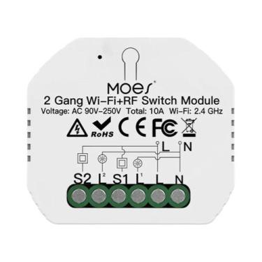 Imagem de Interruptor Inteligente Wi-Fi Dimmer de Luz - Compatível com Alexa e G