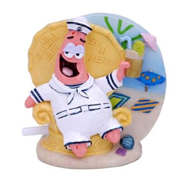 Imagem de Penn Plax Bob Esponja Patrick em Tiki Lounge Chair Aquário Figura