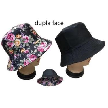 Imagem de Chapéu Bucket de Algodão  Dupla Face Balde 2em1 Floral - oem, Fundoros